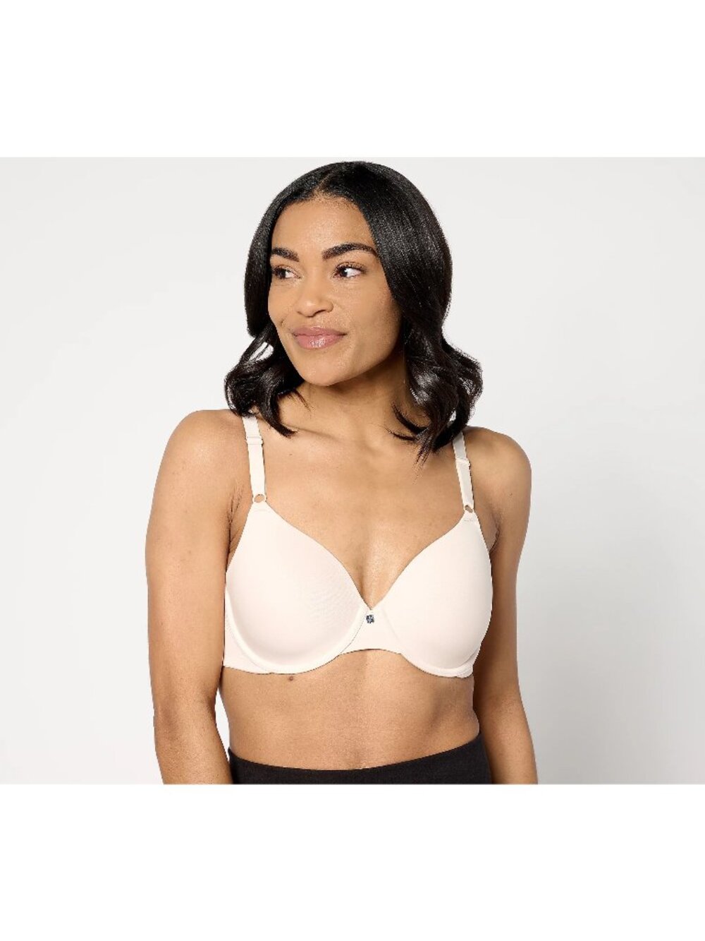 Breezies T-Shirt Bra Size 36DDD Lace and Micro Underwire Champagne Intimate NEW